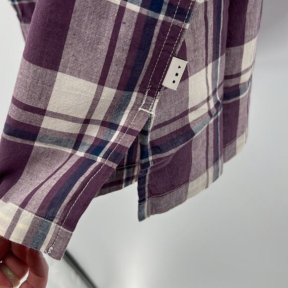 AYR Men's The Captain Shirt in Madras - Purple Rain - Large - NWT - Picture 5 of 7